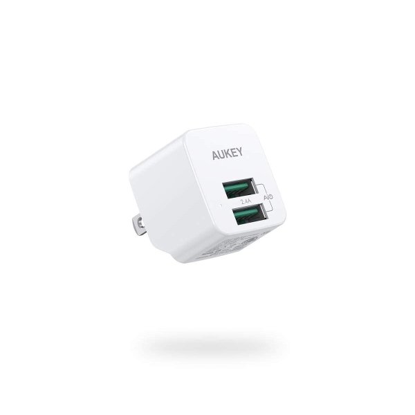 Aukey Dual-Port 2.4-Amp USB Wall Charger