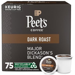 Peet's Coffee Major Dickason's 深焙咖啡胶囊75颗