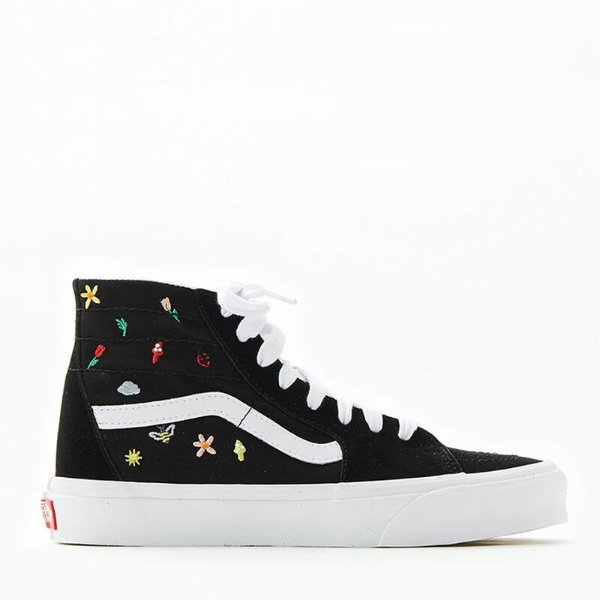 Black Embroidered Sk8-Hi Tapered Sneakers | PacSun