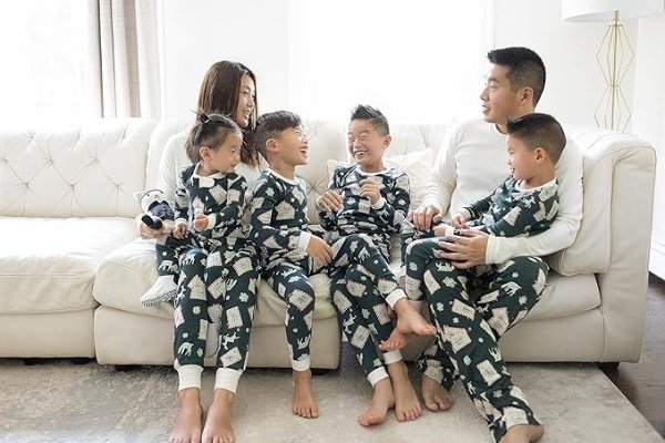 Baby Girls' Family Jammies Matching Holiday Organic Cotton Pajamas