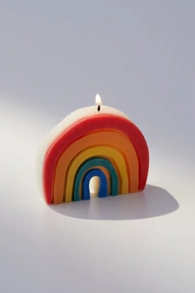 Rainbow Shaped Candle