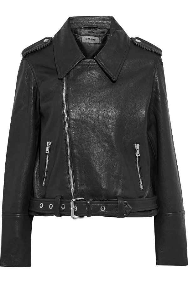 Maysen leather biker jacket