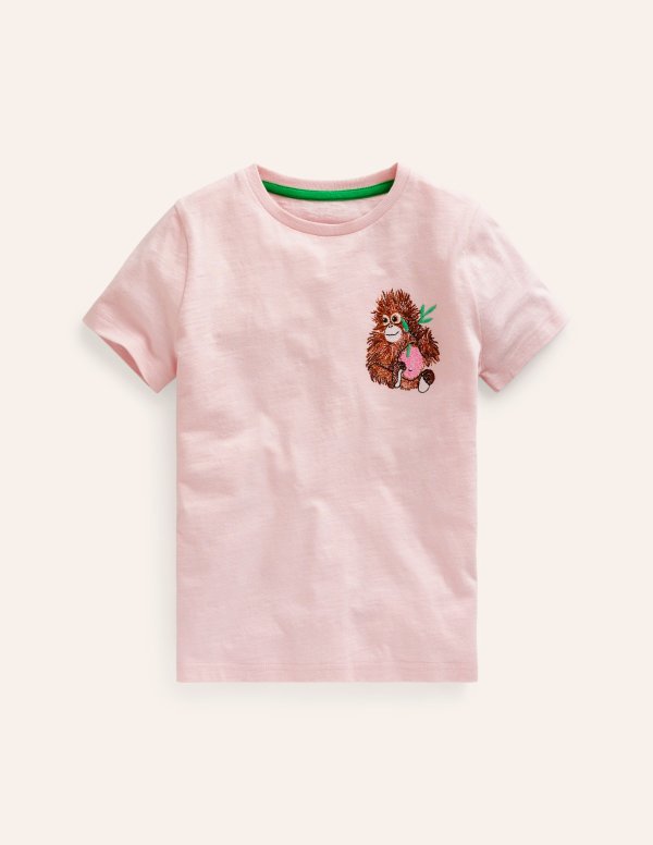 Superstitch Logo T-ShirtFrench Pink Orangutan
