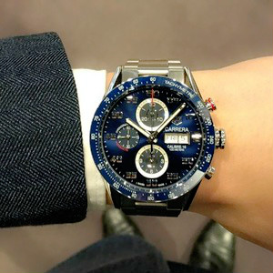 TAG HEUER Carrera Chronograph Automatic Blue Dial Men's Watch No. CV2A1V.BA0738