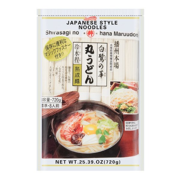 SHIRAKIKU Shirasagi No Hana Maruudon Japanese Style Noodles 720g