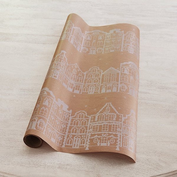 Gingerbread Lane Unique Luxury Christmas Wrapping Paper