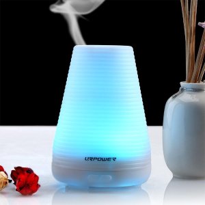 URPOWER Essential Oil Aromatherapy Diffuser, 100ml Humidifier
