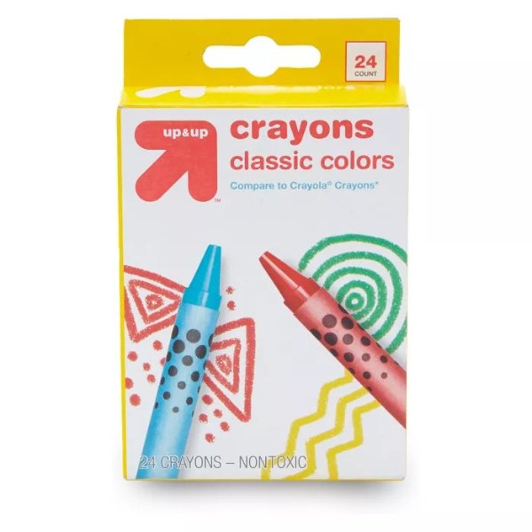24ct Crayons Classic Colors - Up&#38;Up&#8482;