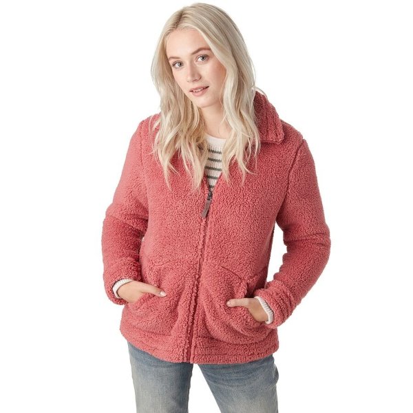 Cozy Patterned Fleece Jacket - Women's