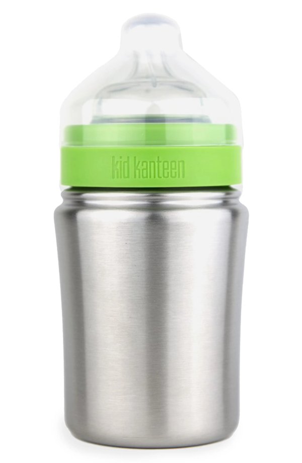 Package Free x Klean Kanteen 9-Ounce Stainless Steel Baby Bottle