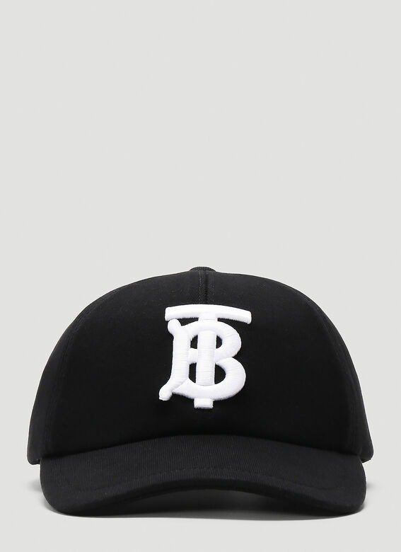 TB Embroidered Baseball Cap in Black