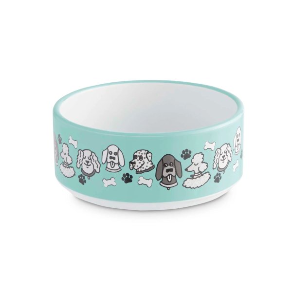 BOBS from Skechers Woof Party Ceramic Dog Bowl, 3 Cups | Petco
