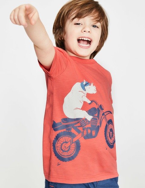 Vehicle T-Shirt - Baked Coral Rhino | Boden US