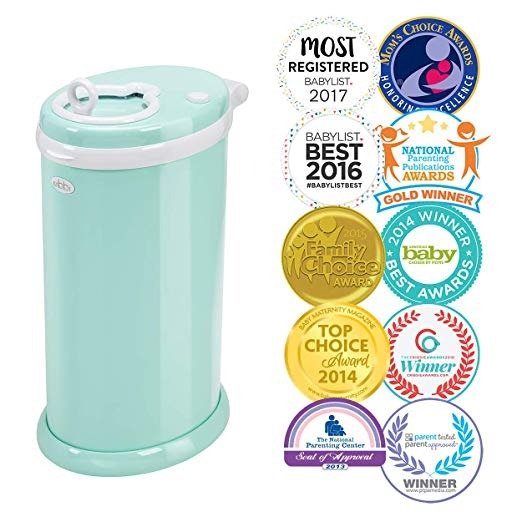 Money Saving, No Special Bag Required, Steel Odor Locking Diaper Pail, Mint