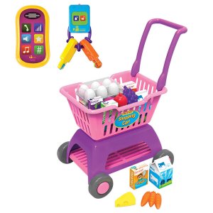 The Learning Journey Play & Learn Shopping Cart & On the Go Activity Set