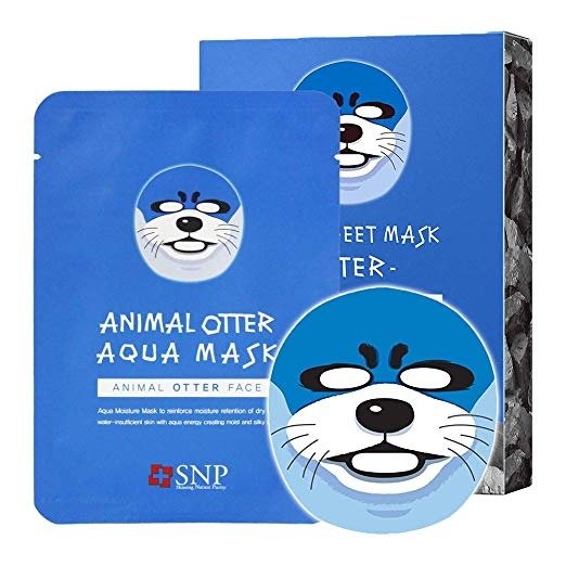 Animal Otter Moisturizing Korean Face Sheet Mask - 10 Sheet Pack