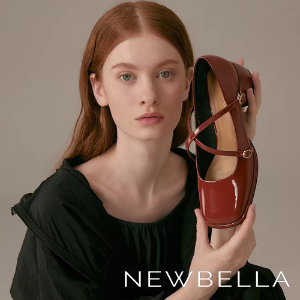 即将截止：Newbella 百丽官网 春季新款热卖 封面复古玛丽珍鞋$43