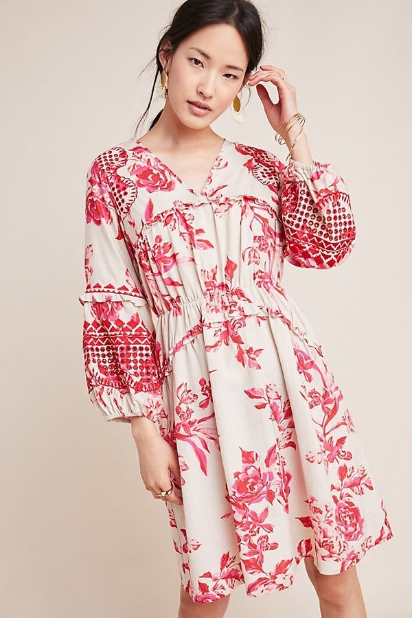 Thomasine Embroidered Floral Tunic