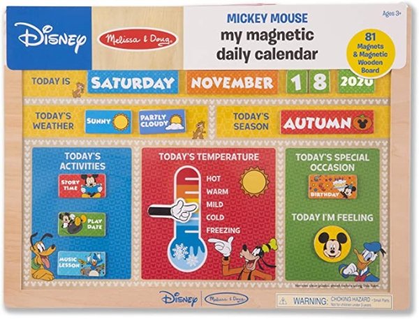 Melissa & Doug Disney Mickey Mouse Clubhouse My Magnetic Daily Calendar