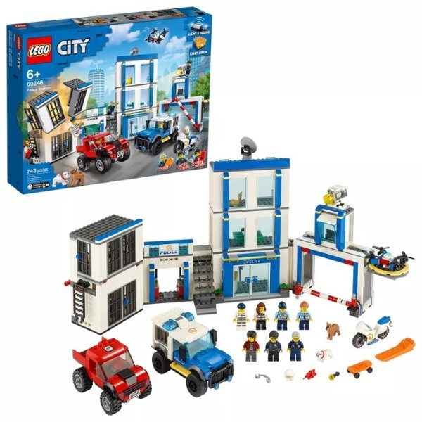 City Police Station Fun Building Set for Kids 60246