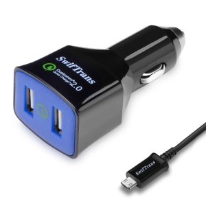 Swiftrans Quick Charge 2.0 36W Fast USB Car charger