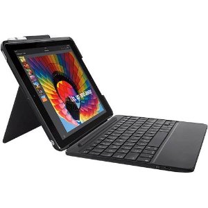 Logitech Slim Combo Keyboard Folio Case iPad 5代/6代 背光键盘壳