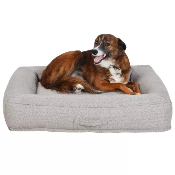 Mattress Cuddler with Handle Dog Bed - Gray - Large - Boots &#38; Barkley&#8482;
