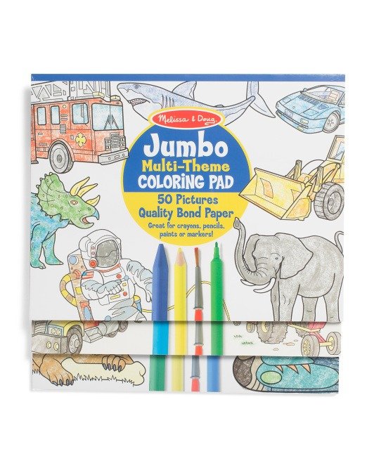 Set Of 3 Jumbo Coloring Pads