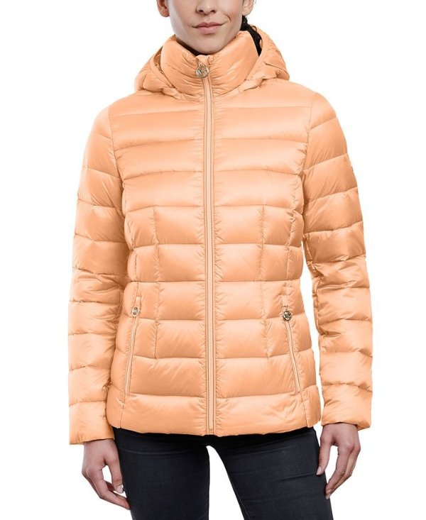 Women's Hooded Packable Down Shine Puffer Coat, Created for Macy's