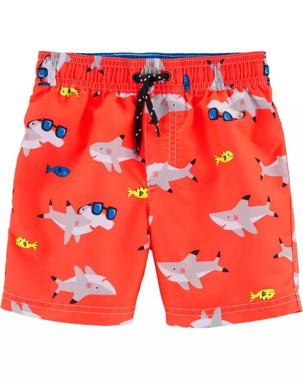 小童鲨鱼防晒泳裤