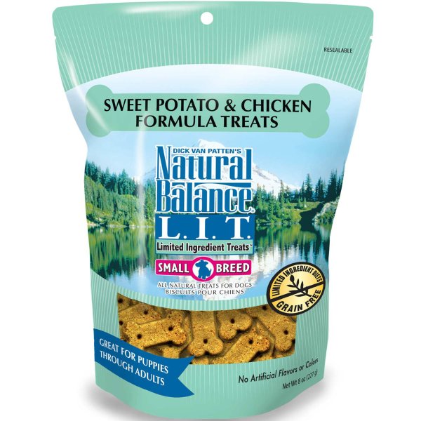 Natural Balance L.I.T. Limited Ingredient Treats Sweet Potato &amp; Chicken Formula Small Breed Dog Treats | Petco