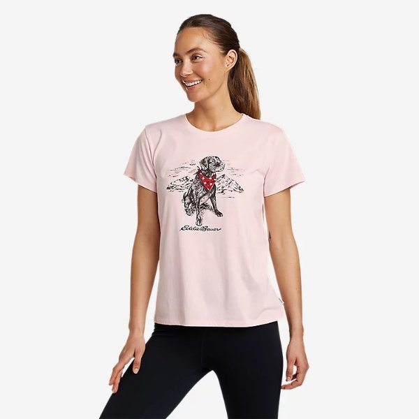 Canadian Flag Bandana Pup Graphic T-Shirt