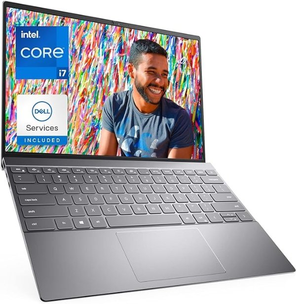 Inspiron 13 5310, 13.3 inch QHD Non-Touch Laptop - Intel Core i7-11390H, 16GB LPDDR4x RAM, 512GB SSD, NVIDIA GeForce MX450 with 2GB GDDR6, Windows 11 Home - Platinum Silver (Latest Model)
