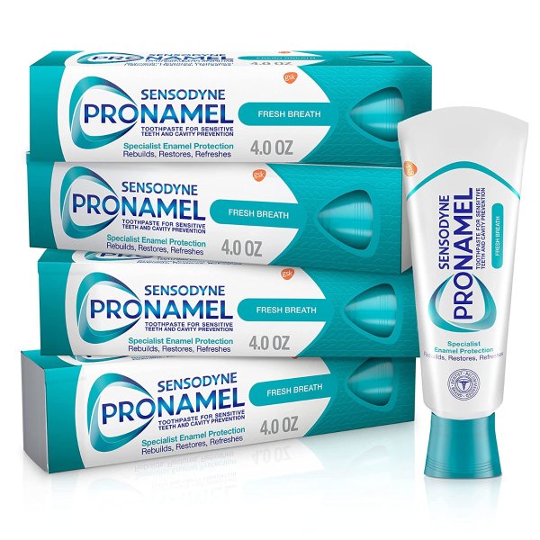 Sensodyne ProNamel 强化牙釉质敏感修复牙膏 4oz 4支