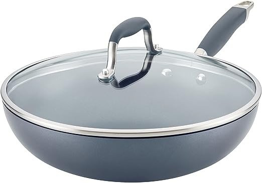 Advanced Home Hard-Anodized Nonstick Ultimate Pan/Saute Pan, 12-Inch (Moonstone)
