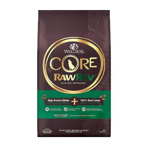 ® CORE® RawRev Kibble + Adult Dog Food - Natural, Grain Free, Wild Game