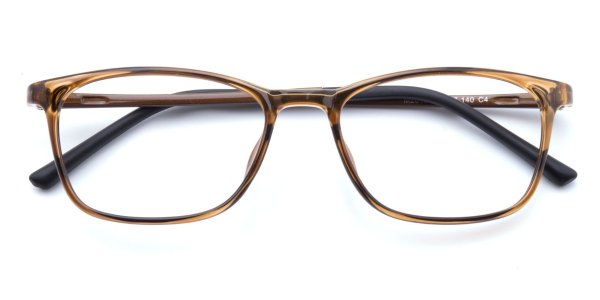 Kelowna Rectangle Brown Eyeglasses