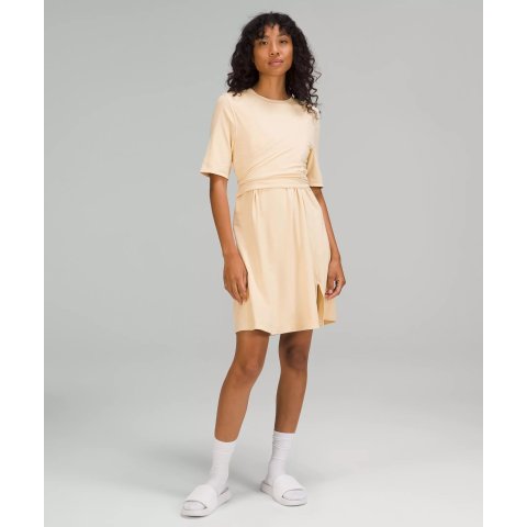Cotton Wrap-Front T-Shirt Dress | Women's Dresses | lululemon