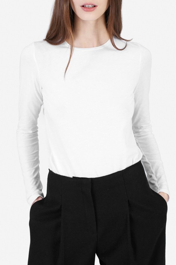 The Pima Stretch Long Sleeve Top