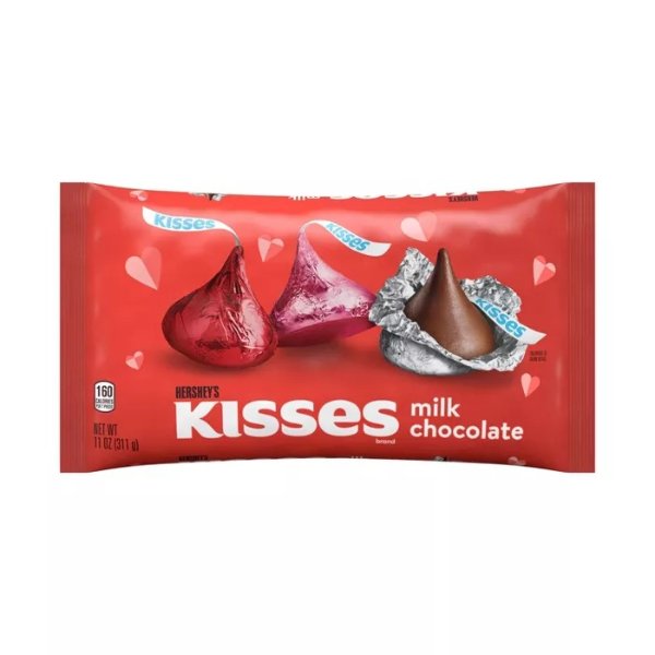 Valentine's Milk Chocolate Kisses 11oz