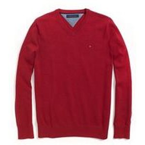 Tommy Hilfiger Men's Solid V-Neck Sweater