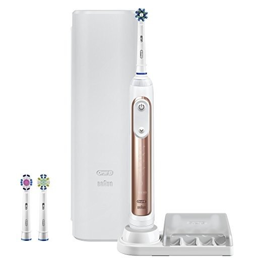 Pro 7500 Power Rechargeable Electric Toothbrush, Rose Gold, Powered by Braun