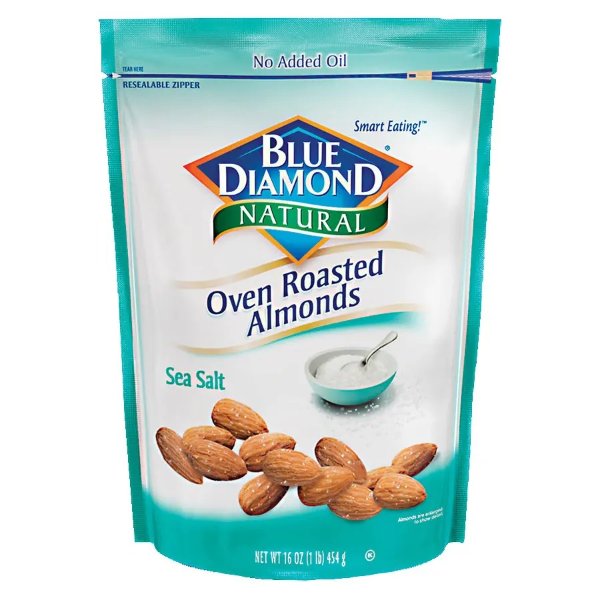 Natural Oven Roasted Almonds Sea Salt