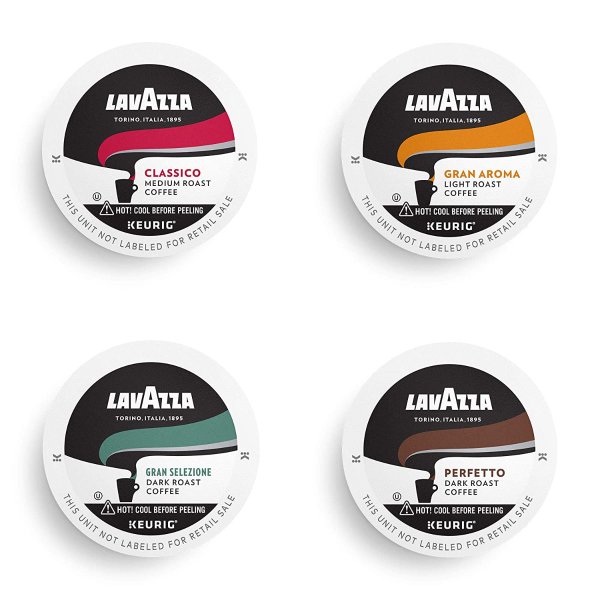 Lavazza Coffee K-Cup Pods Variety Pack for Keurig Single-Serve Brewers 64 Count