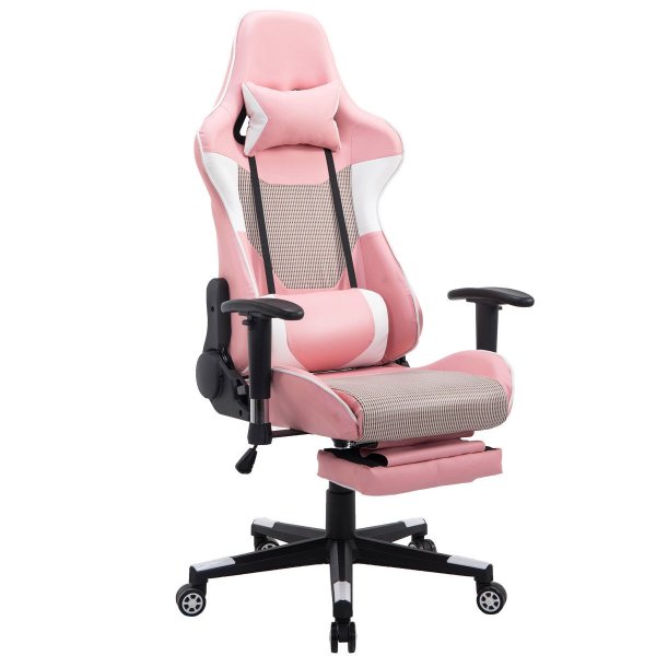 | Rakuten:Ergonomic Gaming Chair High Back Racing Office Chair w/Lumbar Support & Footrest