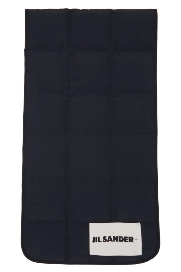 Navy Down Quilted Scarf