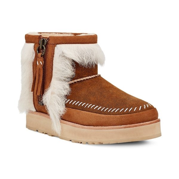 Fluff Punk Shearling & Leather Booties
