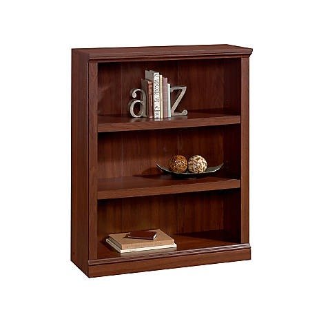 Realspace® Premium Bookcase, 3-Shelf, Brick Cherry Item # 631913