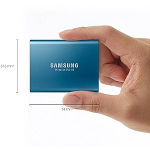 Samsung 500GB T5 Portable Solid-State Drive Blue