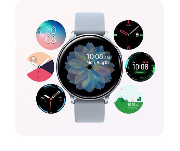 Galaxy Watch Active2 (40mm), Cloud Silver (Bluetooth) Wearables - SM-R830NZSAXAR | Samsung US